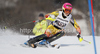 Marie-Michele Gagnon of Canada skiing in first run of women slalom race of Audi FIS Alpine skiing World cup in Ofterschwang, Germany. Women slalom race of Audi FIS Alpine skiing World cup was held in Ofterschwang, Germany, on Sunday, 4th of March 2012.
