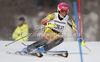 Marie-Michele Gagnon of Canada skiing in first run of women slalom race of Audi FIS Alpine skiing World cup in Ofterschwang, Germany. Women slalom race of Audi FIS Alpine skiing World cup was held in Ofterschwang, Germany, on Sunday, 4th of March 2012.
