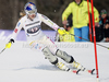 Lindsey Vonn of USA skiing in first run of women slalom race of Audi FIS Alpine skiing World cup in Ofterschwang, Germany. Women slalom race of Audi FIS Alpine skiing World cup was held in Ofterschwang, Germany, on Sunday, 4th of March 2012.
