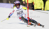 Tessa Worley of France skiing in first run of women slalom race of Audi FIS Alpine skiing World cup in Ofterschwang, Germany. Women slalom race of Audi FIS Alpine skiing World cup was held in Ofterschwang, Germany, on Sunday, 4th of March 2012.
