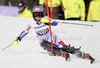 Tessa Worley of France skiing in first run of women slalom race of Audi FIS Alpine skiing World cup in Ofterschwang, Germany. Women slalom race of Audi FIS Alpine skiing World cup was held in Ofterschwang, Germany, on Sunday, 4th of March 2012.
