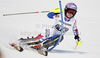 Tessa Worley of France skiing in first run of women slalom race of Audi FIS Alpine skiing World cup in Ofterschwang, Germany. Women slalom race of Audi FIS Alpine skiing World cup was held in Ofterschwang, Germany, on Sunday, 4th of March 2012.
