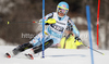 Mikaela Shiffrin of USA skiing in first run of women slalom race of Audi FIS Alpine skiing World cup in Ofterschwang, Germany. Women slalom race of Audi FIS Alpine skiing World cup was held in Ofterschwang, Germany, on Sunday, 4th of March 2012.
