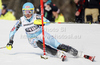 Mikaela Shiffrin of USA skiing in first run of women slalom race of Audi FIS Alpine skiing World cup in Ofterschwang, Germany. Women slalom race of Audi FIS Alpine skiing World cup was held in Ofterschwang, Germany, on Sunday, 4th of March 2012.
