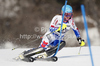 Anne-Sophie Barthet of France skiing in first run of women slalom race of Audi FIS Alpine skiing World cup in Ofterschwang, Germany. Women slalom race of Audi FIS Alpine skiing World cup was held in Ofterschwang, Germany, on Sunday, 4th of March 2012.
