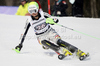 Fanny Chmelar of Germany skiing in first run of women slalom race of Audi FIS Alpine skiing World cup in Ofterschwang, Germany. Women slalom race of Audi FIS Alpine skiing World cup was held in Ofterschwang, Germany, on Sunday, 4th of March 2012.
