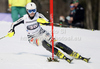 Katharina Duerr of Germany skiing in first run of women slalom race of Audi FIS Alpine skiing World cup in Ofterschwang, Germany. Women slalom race of Audi FIS Alpine skiing World cup was held in Ofterschwang, Germany, on Sunday, 4th of March 2012.
