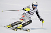 Katharina Duerr of Germany skiing in first run of women slalom race of Audi FIS Alpine skiing World cup in Ofterschwang, Germany. Women slalom race of Audi FIS Alpine skiing World cup was held in Ofterschwang, Germany, on Sunday, 4th of March 2012.
