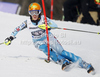 Resi Stiegler of USA skiing in first run of women slalom race of Audi FIS Alpine skiing World cup in Ofterschwang, Germany. Women slalom race of Audi FIS Alpine skiing World cup was held in Ofterschwang, Germany, on Sunday, 4th of March 2012.
