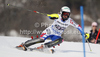 Taina Barioz of France skiing in first run of women slalom race of Audi FIS Alpine skiing World cup in Ofterschwang, Germany. Women slalom race of Audi FIS Alpine skiing World cup was held in Ofterschwang, Germany, on Sunday, 4th of March 2012.
