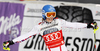 Third placed Marlies Schild of Austria reacts in finish of second run of women slalom race of Audi FIS Alpine skiing World cup in Ofterschwang, Germany. Women slalom race of Audi FIS Alpine skiing World cup was held in Ofterschwang, Germany, on Sunday, 4th of March 2012.

