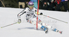 Maria Hoefl-Riesch of Germany skiing in first run of women slalom race of Audi FIS Alpine skiing World cup in Ofterschwang, Germany. Women slalom race of Audi FIS Alpine skiing World cup was held in Ofterschwang, Germany, on Sunday, 4th of March 2012.
