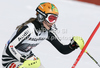 Lena Duerr of Germany skiing in first run of women slalom race of Audi FIS Alpine skiing World cup in Ofterschwang, Germany. Women slalom race of Audi FIS Alpine skiing World cup was held in Ofterschwang, Germany, on Sunday, 4th of March 2012.
