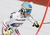 Carmen Thalmann of Austria skiing in first run of women slalom race of Audi FIS Alpine skiing World cup in Ofterschwang, Germany. Women slalom race of Audi FIS Alpine skiing World cup was held in Ofterschwang, Germany, on Sunday, 4th of March 2012.
