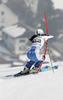 Nastasia Noens of France skiing in second run of women slalom race of Audi FIS Alpine skiing World cup in Ofterschwang, Germany. Women slalom race of Audi FIS Alpine skiing World cup was held in Ofterschwang, Germany, on Sunday, 4th of March 2012.
