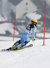 Therese Borssen of Sweden skiing in second run of women slalom race of Audi FIS Alpine skiing World cup in Ofterschwang, Germany. Women slalom race of Audi FIS Alpine skiing World cup was held in Ofterschwang, Germany, on Sunday, 4th of March 2012.
