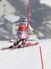 Marlies Schild of Austria skiing in second run of women slalom race of Audi FIS Alpine skiing World cup in Ofterschwang, Germany. Women slalom race of Audi FIS Alpine skiing World cup was held in Ofterschwang, Germany, on Sunday, 4th of March 2012.
