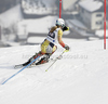 Erin Mielzynski of Canada skiing in second run of women slalom race of Audi FIS Alpine skiing World cup in Ofterschwang, Germany. Women slalom race of Audi FIS Alpine skiing World cup was held in Ofterschwang, Germany, on Sunday, 4th of March 2012.
