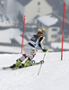 Lena Duerr of Germany skiing in second run of women slalom race of Audi FIS Alpine skiing World cup in Ofterschwang, Germany. Women slalom race of Audi FIS Alpine skiing World cup was held in Ofterschwang, Germany, on Sunday, 4th of March 2012.
