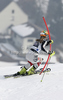 Lena Duerr of Germany skiing in second run of women slalom race of Audi FIS Alpine skiing World cup in Ofterschwang, Germany. Women slalom race of Audi FIS Alpine skiing World cup was held in Ofterschwang, Germany, on Sunday, 4th of March 2012.
