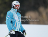 Marcus Sandell of Finland during inspection of first run of men giant slalom race of Audi FIS Alpine skiing World cup in Kranjska Gora, Slovenia. Men slalom race of Audi FIS Alpine skiing World cup was held in Kranjska Gora, Slovenia, on Saturday, 10th of March 2012.
