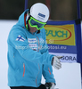Samu Torsti of Finland during inspection of first run of men giant slalom race of Audi FIS Alpine skiing World cup in Kranjska Gora, Slovenia. Men slalom race of Audi FIS Alpine skiing World cup was held in Kranjska Gora, Slovenia, on Saturday, 10th of March 2012.
