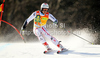 Philipp Schoerghofer of Austria skiing in first run of men giant slalom race of Audi FIS Alpine skiing World cup in Kranjska Gora, Slovenia. Men slalom race of Audi FIS Alpine skiing World cup was held in Kranjska Gora, Slovenia, on Saturday, 10th of March 2012.
