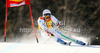 Massimiliano Blardone of Italy skiing in first run of men giant slalom race of Audi FIS Alpine skiing World cup in Kranjska Gora, Slovenia. Men slalom race of Audi FIS Alpine skiing World cup was held in Kranjska Gora, Slovenia, on Saturday, 10th of March 2012.
