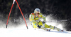 Kjetil Jansrud of Norway skiing in first run of men giant slalom race of Audi FIS Alpine skiing World cup in Kranjska Gora, Slovenia. Men slalom race of Audi FIS Alpine skiing World cup was held in Kranjska Gora, Slovenia, on Saturday, 10th of March 2012.
