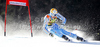 Andre Myhrer of Sweden skiing in first run of men giant slalom race of Audi FIS Alpine skiing World cup in Kranjska Gora, Slovenia. Men slalom race of Audi FIS Alpine skiing World cup was held in Kranjska Gora, Slovenia, on Saturday, 10th of March 2012.
