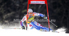Gauthier De Tessieres of France skiing in first run of men giant slalom race of Audi FIS Alpine skiing World cup in Kranjska Gora, Slovenia. Men slalom race of Audi FIS Alpine skiing World cup was held in Kranjska Gora, Slovenia, on Saturday, 10th of March 2012.
