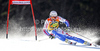 Gauthier De Tessieres of France skiing in first run of men giant slalom race of Audi FIS Alpine skiing World cup in Kranjska Gora, Slovenia. Men slalom race of Audi FIS Alpine skiing World cup was held in Kranjska Gora, Slovenia, on Saturday, 10th of March 2012.
