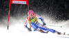 Mathieu Faivre of France skiing in first run of men giant slalom race of Audi FIS Alpine skiing World cup in Kranjska Gora, Slovenia. Men slalom race of Audi FIS Alpine skiing World cup was held in Kranjska Gora, Slovenia, on Saturday, 10th of March 2012.
