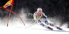 Stefan Luitz of Germany skiing in first run of men giant slalom race of Audi FIS Alpine skiing World cup in Kranjska Gora, Slovenia. Men slalom race of Audi FIS Alpine skiing World cup was held in Kranjska Gora, Slovenia, on Saturday, 10th of March 2012.
