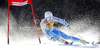 Tim Lindgren of Sweden skiing in first run of men giant slalom race of Audi FIS Alpine skiing World cup in Kranjska Gora, Slovenia. Men slalom race of Audi FIS Alpine skiing World cup was held in Kranjska Gora, Slovenia, on Saturday, 10th of March 2012.
