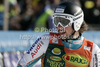 Forerunner Andreas Romar of Finland in finish of first run of men giant slalom race of Audi FIS Alpine skiing World cup in Kranjska Gora, Slovenia. Men slalom race of Audi FIS Alpine skiing World cup was held in Kranjska Gora, Slovenia, on Saturday, 10th of March 2012.
