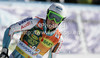 Samu Torsti of Finland reacts in finish of first run of men giant slalom race of Audi FIS Alpine skiing World cup in Kranjska Gora, Slovenia. Men slalom race of Audi FIS Alpine skiing World cup was held in Kranjska Gora, Slovenia, on Saturday, 10th of March 2012.
