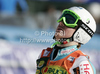 Samu Torsti of Finland reacts in finish of first run of men giant slalom race of Audi FIS Alpine skiing World cup in Kranjska Gora, Slovenia. Men slalom race of Audi FIS Alpine skiing World cup was held in Kranjska Gora, Slovenia, on Saturday, 10th of March 2012.
