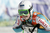 Samu Torsti of Finland reacts in finish of first run of men giant slalom race of Audi FIS Alpine skiing World cup in Kranjska Gora, Slovenia. Men slalom race of Audi FIS Alpine skiing World cup was held in Kranjska Gora, Slovenia, on Saturday, 10th of March 2012.

