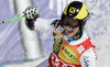 Third placed Marcel Hirscher of Austria reacts in finish of second run of men giant slalom race of Audi FIS Alpine skiing World cup in Kranjska Gora, Slovenia. Men slalom race of Audi FIS Alpine skiing World cup was held in Kranjska Gora, Slovenia, on Saturday, 10th of March 2012.
