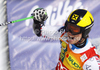 Third placed Marcel Hirscher of Austria reacts in finish of second run of men giant slalom race of Audi FIS Alpine skiing World cup in Kranjska Gora, Slovenia. Men slalom race of Audi FIS Alpine skiing World cup was held in Kranjska Gora, Slovenia, on Saturday, 10th of March 2012.
