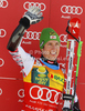 Third placed Marcel Hirscher of Austria celebrates his medal won in men giant slalom race of Audi FIS Alpine skiing World cup in Kranjska Gora, Slovenia. Men slalom race of Audi FIS Alpine skiing World cup was held in Kranjska Gora, Slovenia, on Saturday, 10th of March 2012.

