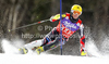 Ivica Kostelic of Croatia skiing in first run of men slalom race of Audi FIS Alpine skiing World cup in Kranjska Gora, Slovenia. Men slalom race of Audi FIS Alpine skiing World cup was held in Kranjska Gora, Slovenia, on Sunday, 11th of March 2012.
