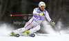 Manfred Pranger of Austria skiing in first run of men slalom race of Audi FIS Alpine skiing World cup in Kranjska Gora, Slovenia. Men slalom race of Audi FIS Alpine skiing World cup was held in Kranjska Gora, Slovenia, on Sunday, 11th of March 2012.
