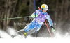 Jens Byggmark of Sweden skiing in first run of men slalom race of Audi FIS Alpine skiing World cup in Kranjska Gora, Slovenia. Men slalom race of Audi FIS Alpine skiing World cup was held in Kranjska Gora, Slovenia, on Sunday, 11th of March 2012.
