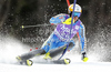 Markus Larsson of Sweden skiing in first run of men slalom race of Audi FIS Alpine skiing World cup in Kranjska Gora, Slovenia. Men slalom race of Audi FIS Alpine skiing World cup was held in Kranjska Gora, Slovenia, on Sunday, 11th of March 2012.
