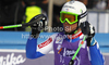 Third placed Alexis Pinturault of France reacts in finish of second run of men slalom race of Audi FIS Alpine skiing World cup in Kranjska Gora, Slovenia. Men slalom race of Audi FIS Alpine skiing World cup was held in Kranjska Gora, Slovenia, on Sunday, 11th of March 2012.
