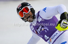 Fourth placed Stefano Gross of Italy reacts in finish of second run of men slalom race of Audi FIS Alpine skiing World cup in Kranjska Gora, Slovenia. Men slalom race of Audi FIS Alpine skiing World cup was held in Kranjska Gora, Slovenia, on Sunday, 11th of March 2012.
