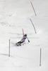 Second placed Cristian Deville of Italy skiing in second run of men slalom race of Audi FIS Alpine skiing World cup in Kranjska Gora, Slovenia. Men slalom race of Audi FIS Alpine skiing World cup was held in Kranjska Gora, Slovenia, on Sunday, 11th of March 2012.
