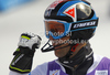 Second placed Cristian Deville of Italy reacts in finish of second run of men slalom race of Audi FIS Alpine skiing World cup in Kranjska Gora, Slovenia. Men slalom race of Audi FIS Alpine skiing World cup was held in Kranjska Gora, Slovenia, on Sunday, 11th of March 2012.

